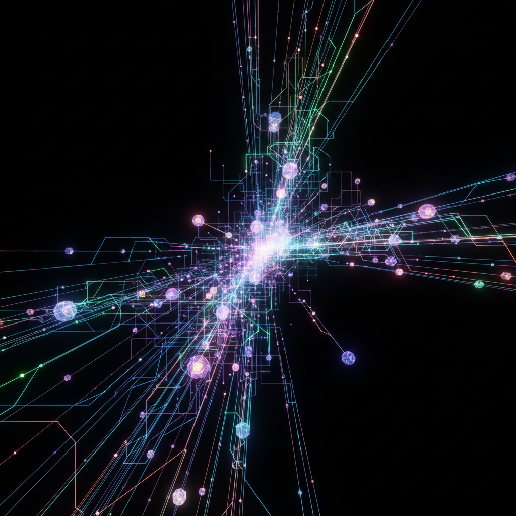 Abstract digital visualization showing flowing ideas and connections, representing viral faceless video ideas. Abstract digital visualization showing flowing ideas and connections, representing viral faceless video ideas.