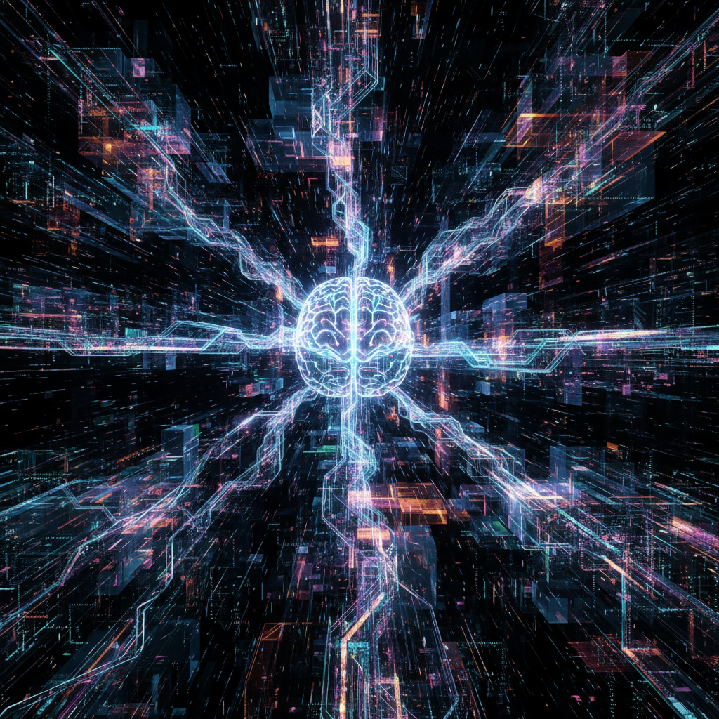 AI automation managing multiple faceless channels for empire scaling, visualizing digital growth and business expansion with futuristic technology.