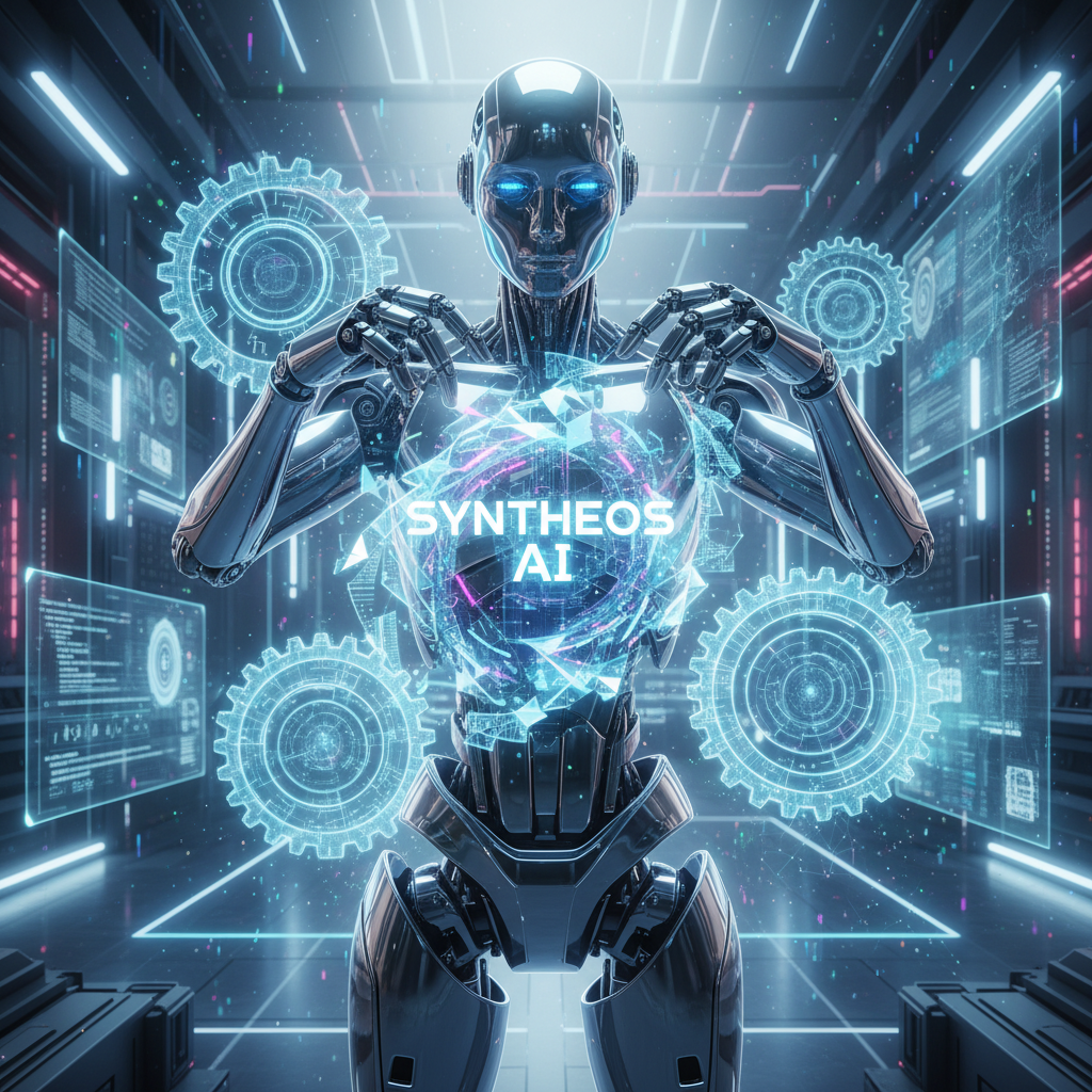 AI robot automating content creation for a faceless YouTube channel, showcasing a futuristic digital workflow for efficiency. AI robot automating content creation for a faceless YouTube channel, showcasing a futuristic digital workflow for efficiency.