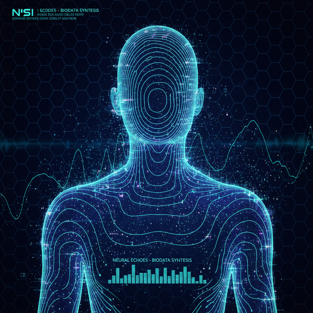 AI voice cloning technology creating hyper-realistic synthetic voices for faceless videos, with futuristic sound wave visualization.