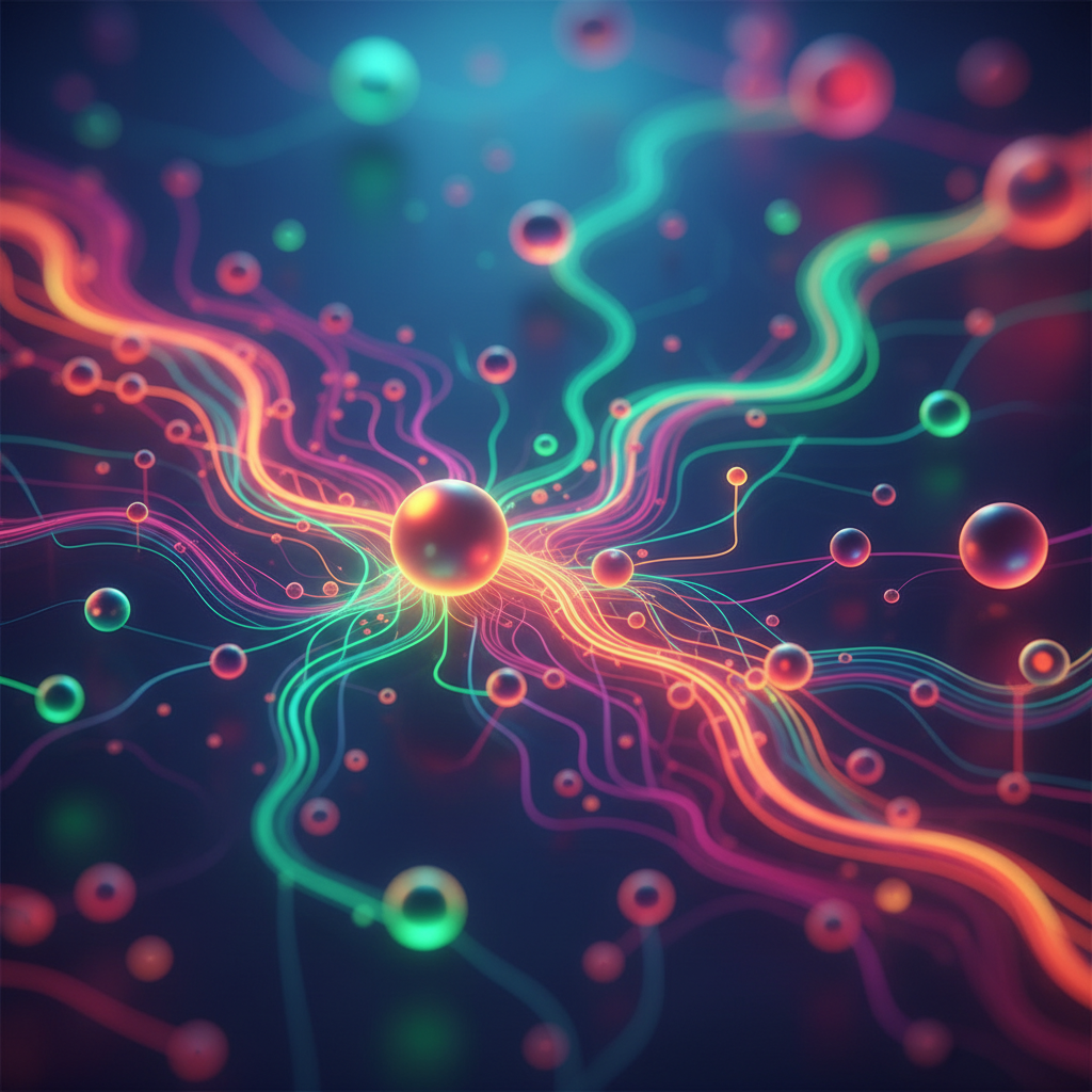 AI workflow for creating faceless reels, with glowing nodes and digital lines representing the best AI for creating faceless reels process.