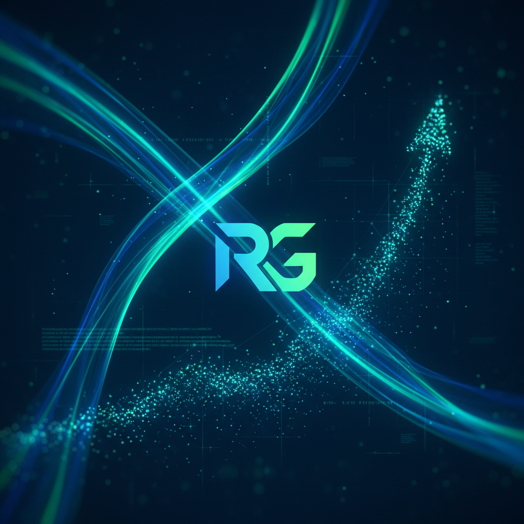 Faceless content strategy for brands driving revenue through abstract digital data streams and brand connection, modern illustration